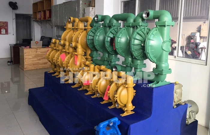 bơm màng bơm ép bùn thải công nghiệp