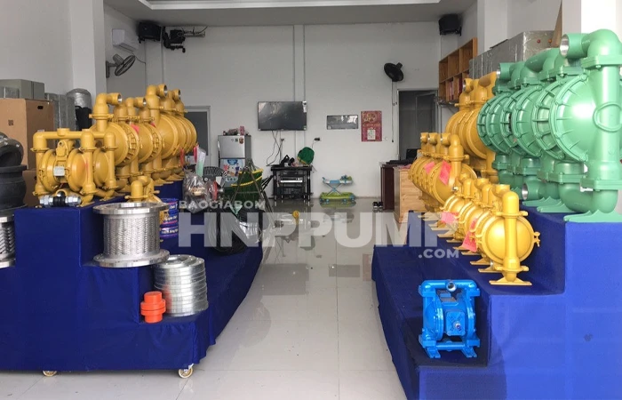 bơm màng bơm ép bùn thải