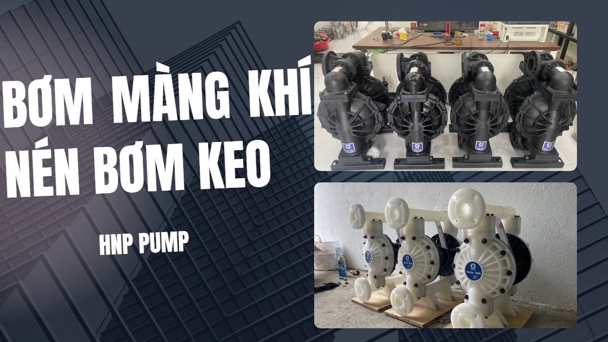 bơm màng khí nén bơm keo cho ngành gõ