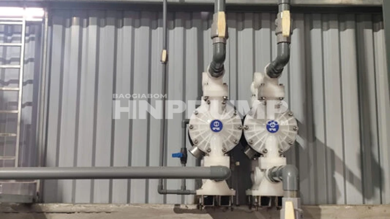 bơm màng khí nén cho nhà máy sản xuất xi măng