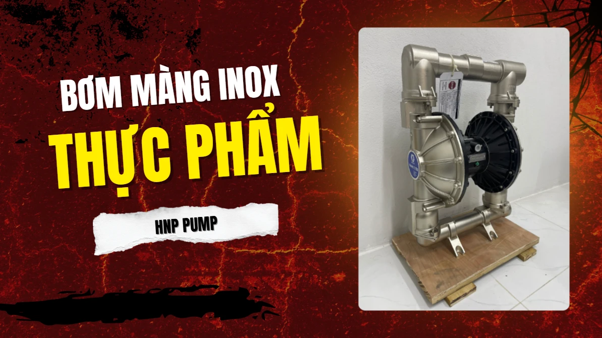 bơm màng khí nén inox bơm thực phẩm
