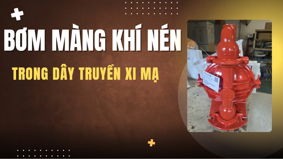 bơm màng khí nén trong nhà máy xi mạ