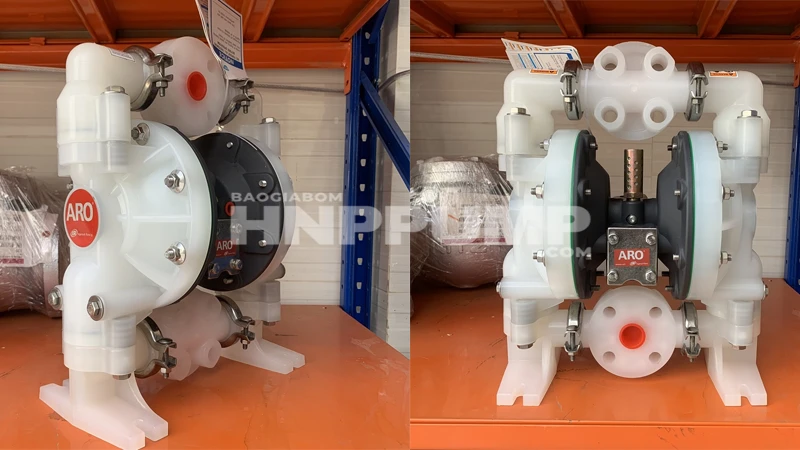 bơm màng khí nén Aro chính hãng bơm hóa chất đặc và ăn mòn