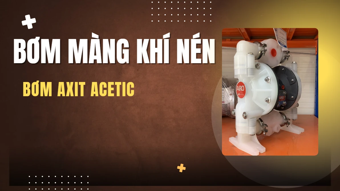bơm màng khí nén bơm axit acetic