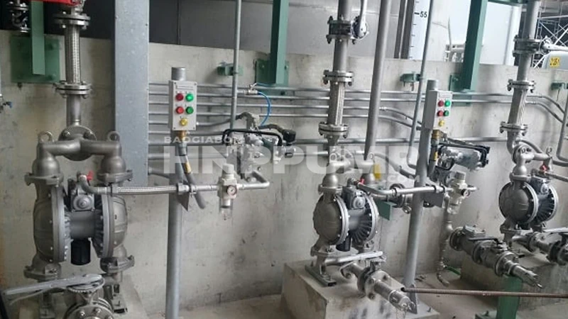 bơm màng khí nén bơm hóa chất tẩy rửa, ăn mòn