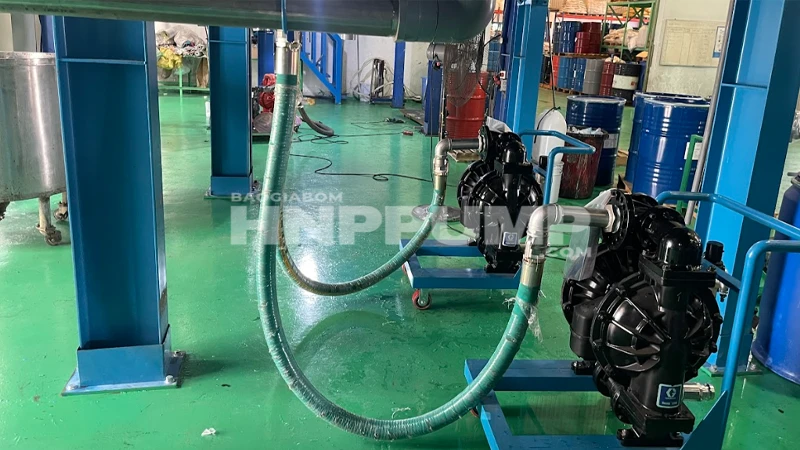 bơm màng khí nén đã sửa chữa