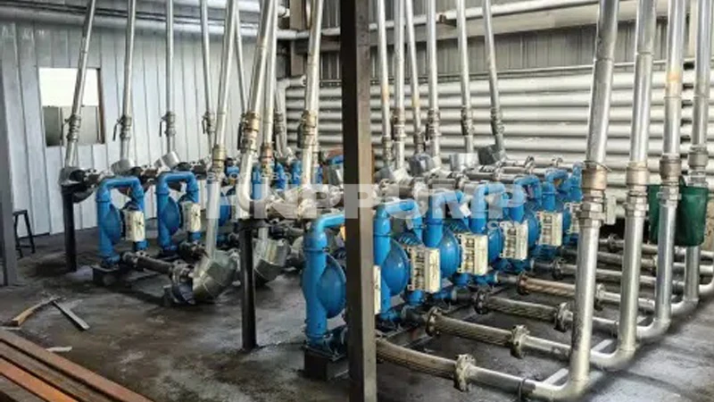 bơm màng khí nén marathon trong hệ thống sản xuất phân bón 