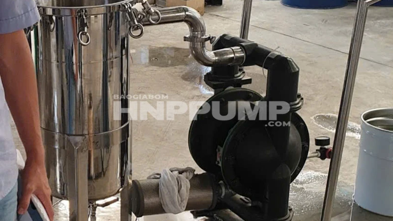 hệ thống bơm màng khí nén chuẩn vi sinh, chống ăn mòn