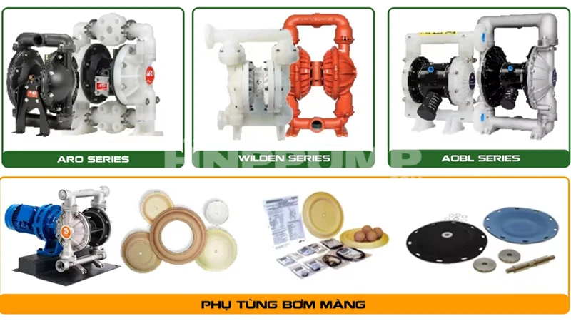 phụ tùng bơm màng khí nén