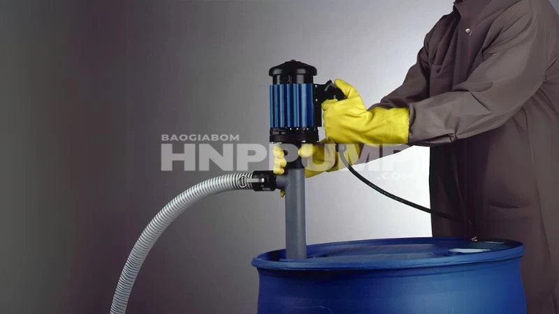 bơm thùng phuy điện bơm xăng dầu