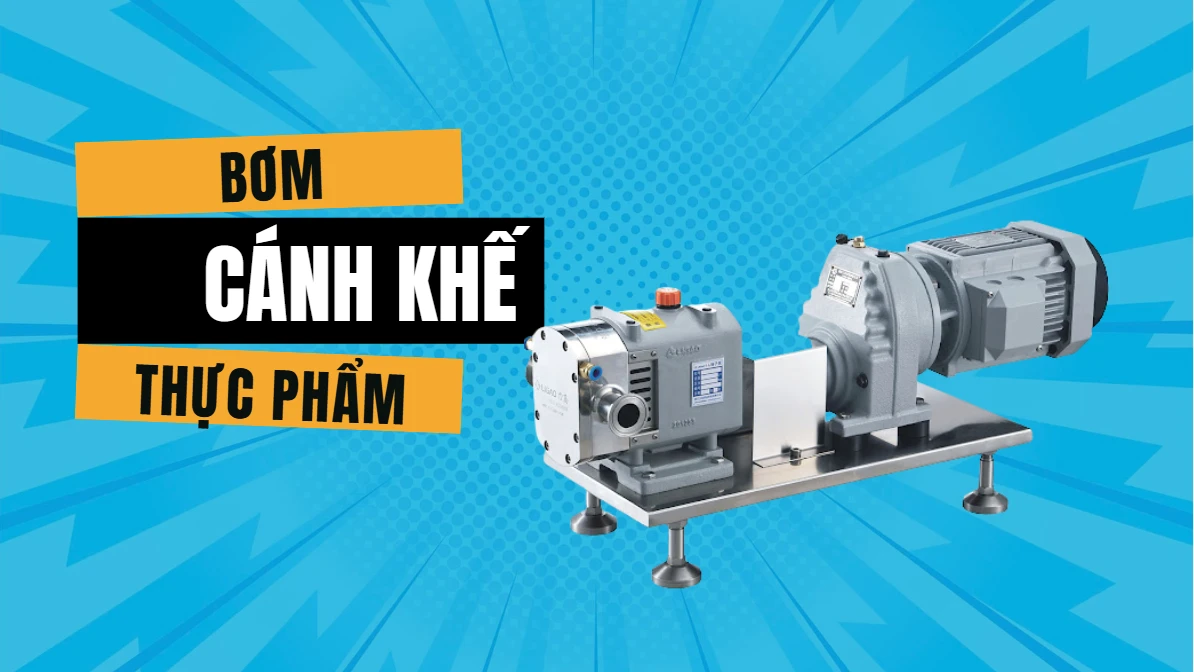 bơm cánh khế thực phẩm inox 316