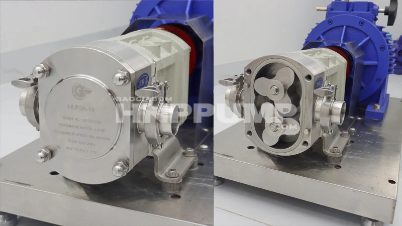 bơm cánh khế thực phẩm inox chuẩn vi sinh